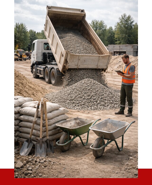 Доставка нерудных материалов в Железногорске от 1227 руб. | ПРОНЕРУДЖлк