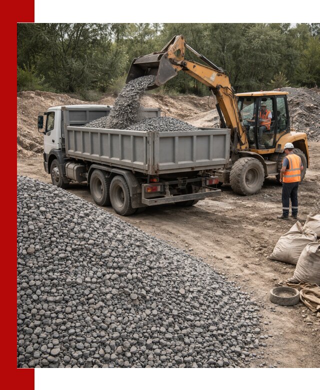 Доставка гравийного щебня в Железногорске оптом и в розницу