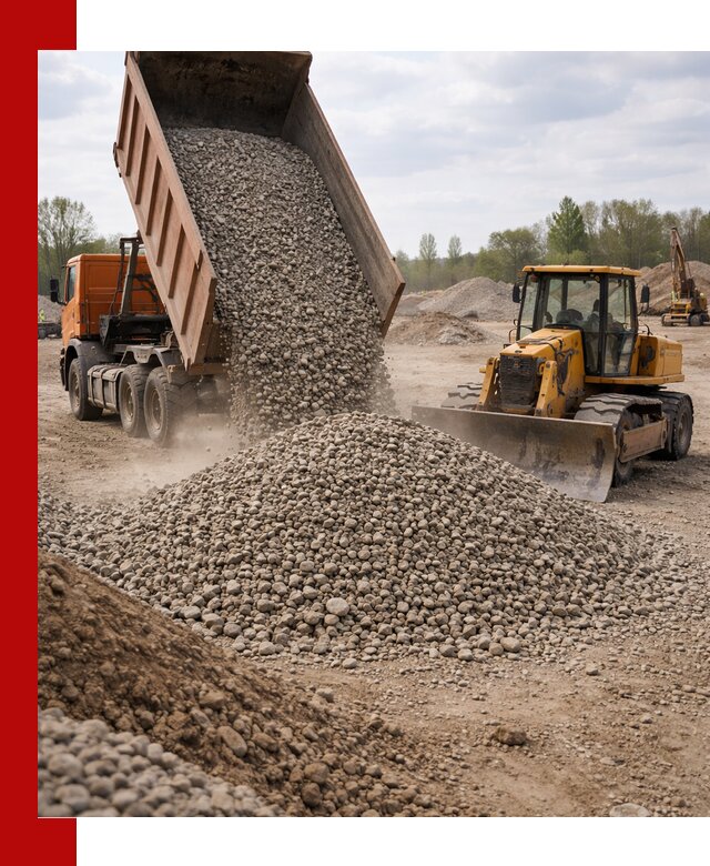 Доставка гравийного щебня фракции 40-70 в Железногорске