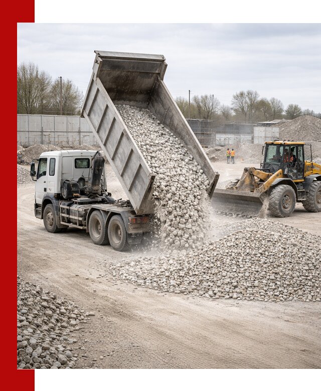 Доставка и продажа известнякового щебня в Железногорске