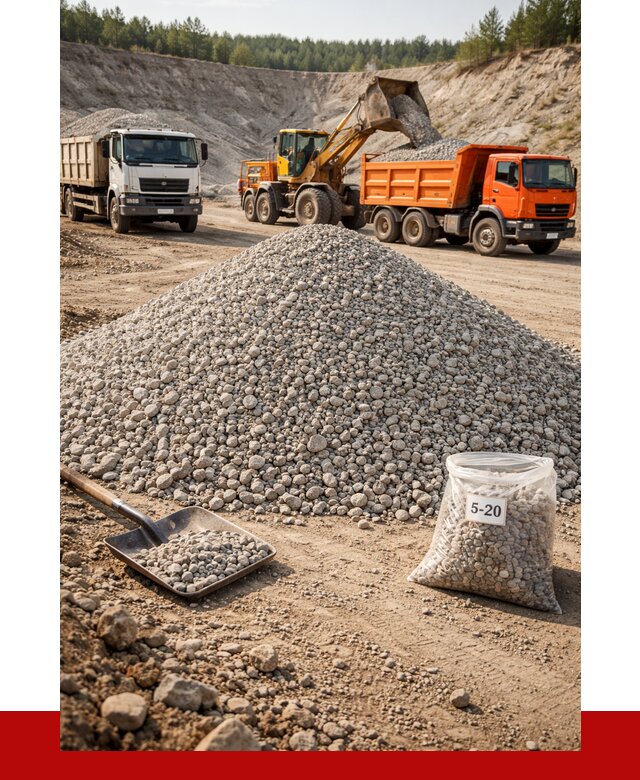 Доломитовый щебень фр. 5-20 в Железногорске от 4293 р. | ПРОНЕРУДЖлк