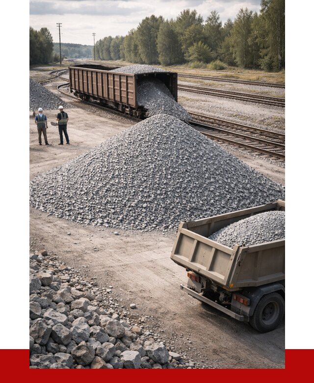 Железнодорожный щебень 20-60 в Железногорске от 1738 р. | ПРОНЕРУДЖлк