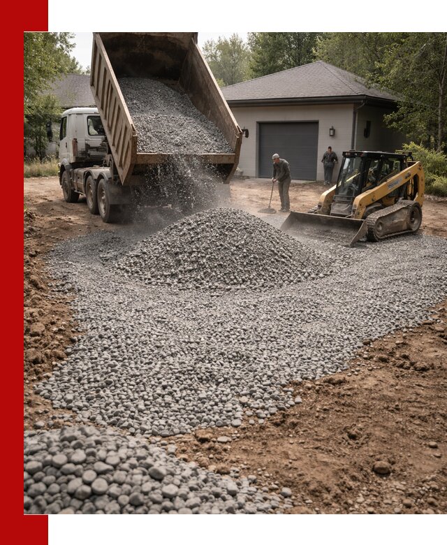 Щебень для парковки в Железногорске: доставка и укладка качественного материала