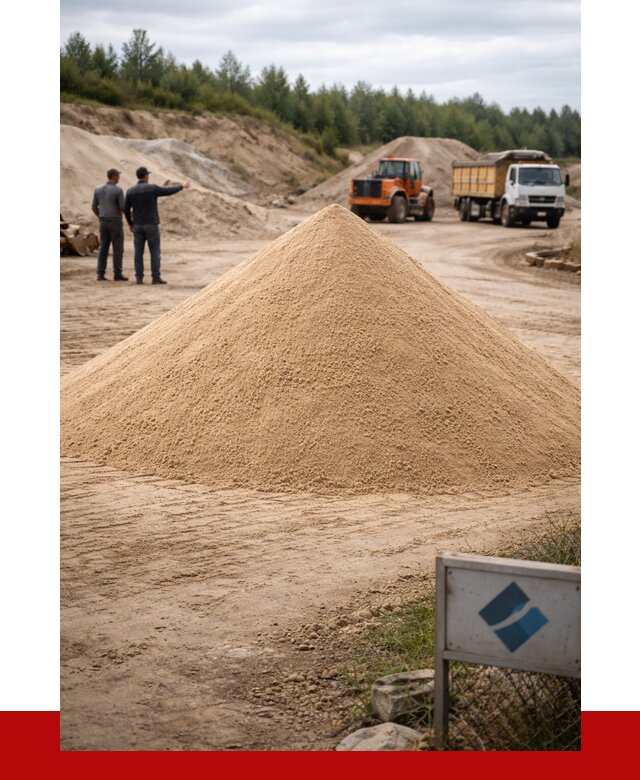 Карьерный песок навалом в Железногорске от 1840 р. | ПРОНЕРУДЖлк