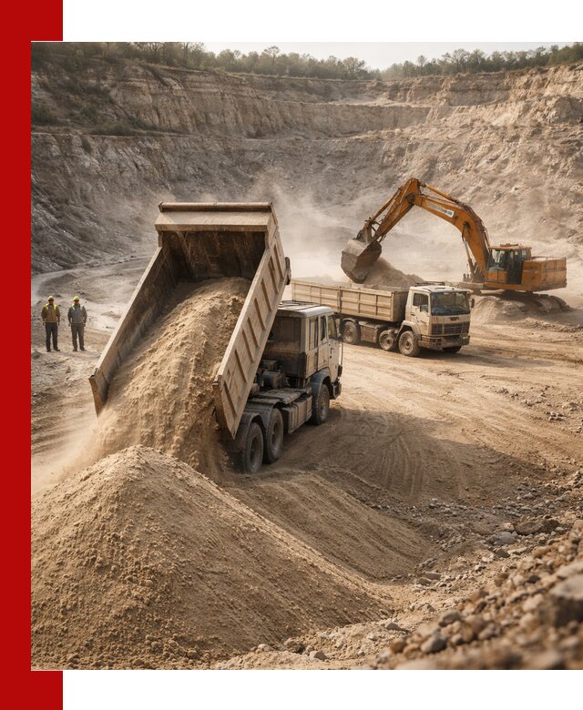 Карьерный песок навалом с доставкой в Железногорске