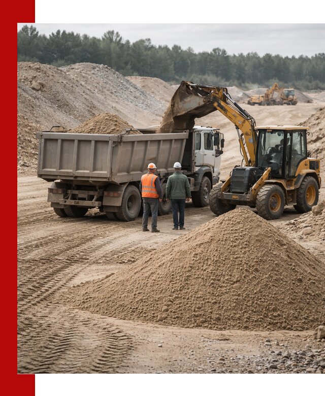 Карьерный среднезернистый песок с доставкой в Железногорске