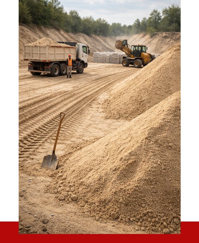 Карьерный песок мелкозернистый в Железногорске от 9199 р. | ПРОНЕРУДЖлк