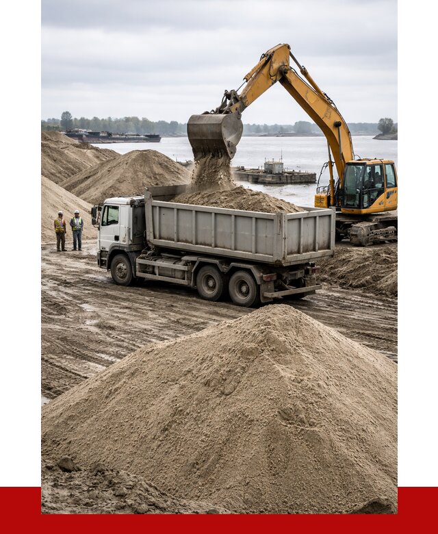 Купить речной песок навалом в Железногорске от 1840 р., ПРОНЕРУДЖлк