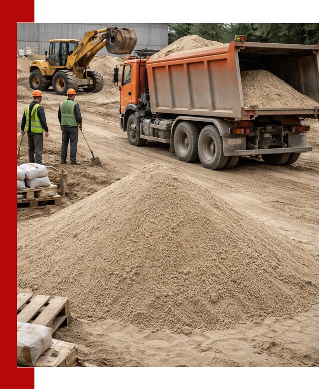 Доставка и продажа мытого речного песка в Железногорске