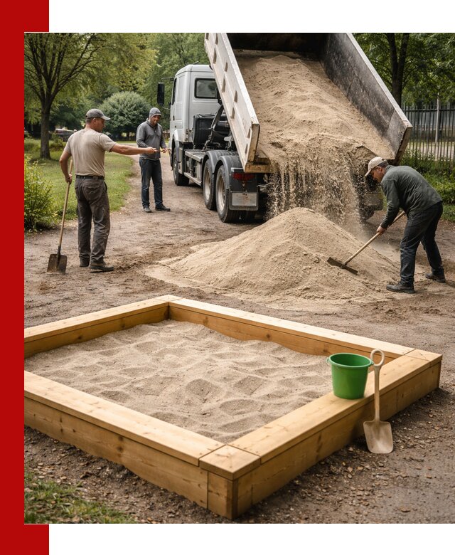 Песок для песочницы с доставкой в Железногорске недорого и чистый