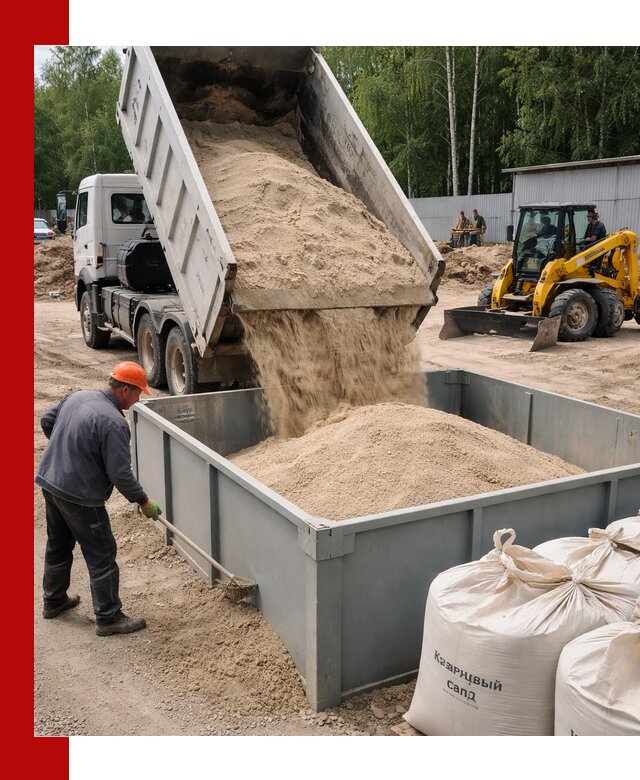 Кварцевый песок для фильтра в Железногорске — доставка и качество