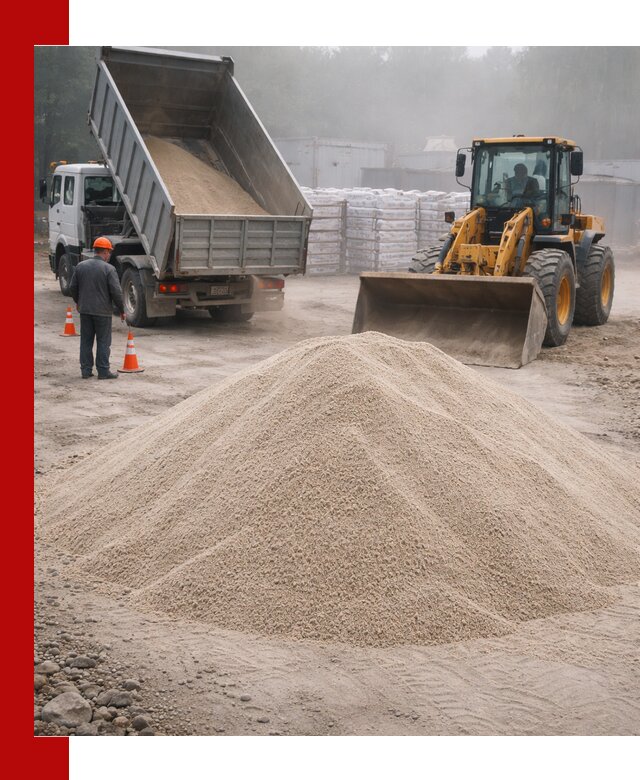Кварцевый песок фракция 0–8 для стройработ в Железногорске