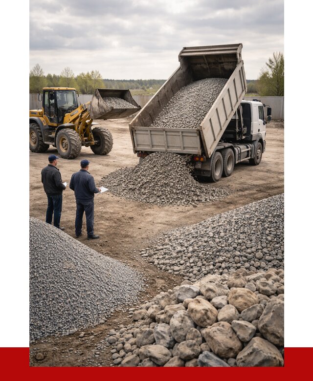 Гравий и камень с доставкой в Железногорске от 4293 р. - ПРОНЕРУДЖлк