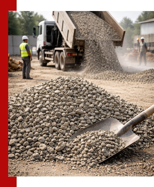 Доставка гравия фракции 20-40 в Железногорске с самосвалами