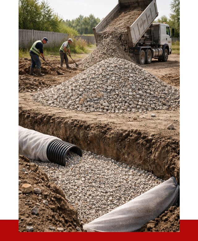 Гравий для дренажа в Железногорске от 2249 р., доставка ПРОНЕРУДЖлк