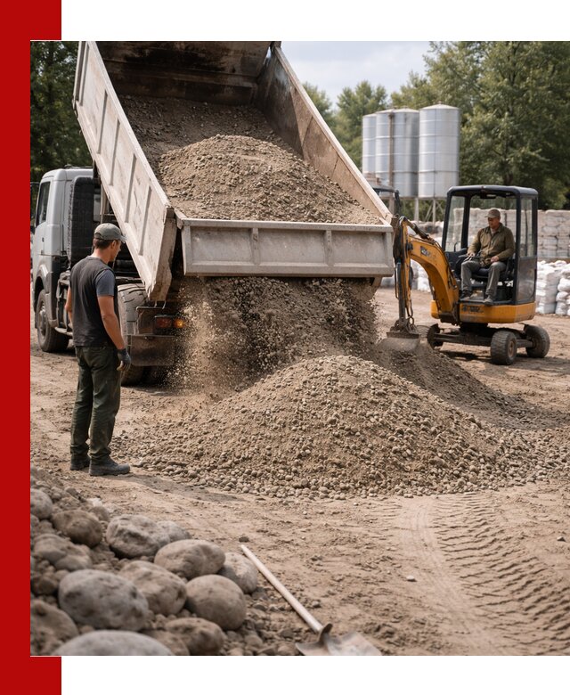 Доставка ПГС С3 в Железногорске самосвалами и миксерами