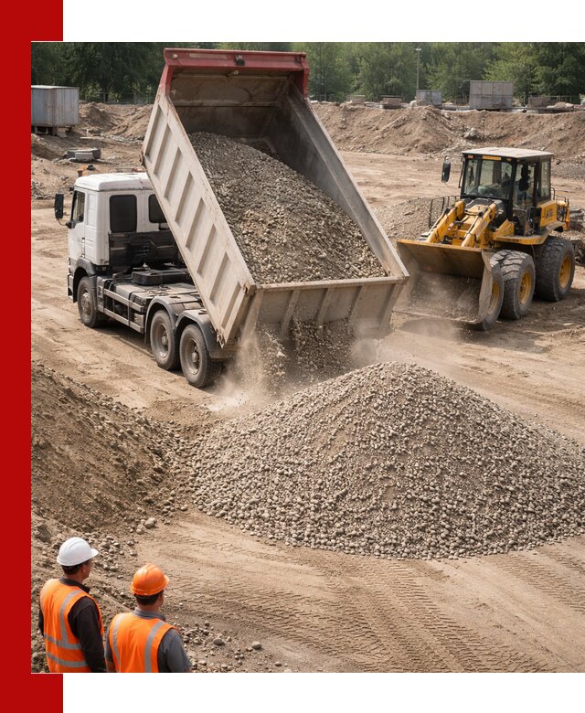 Щебень с песком (ЩГПС С2) с доставкой в Железногорске