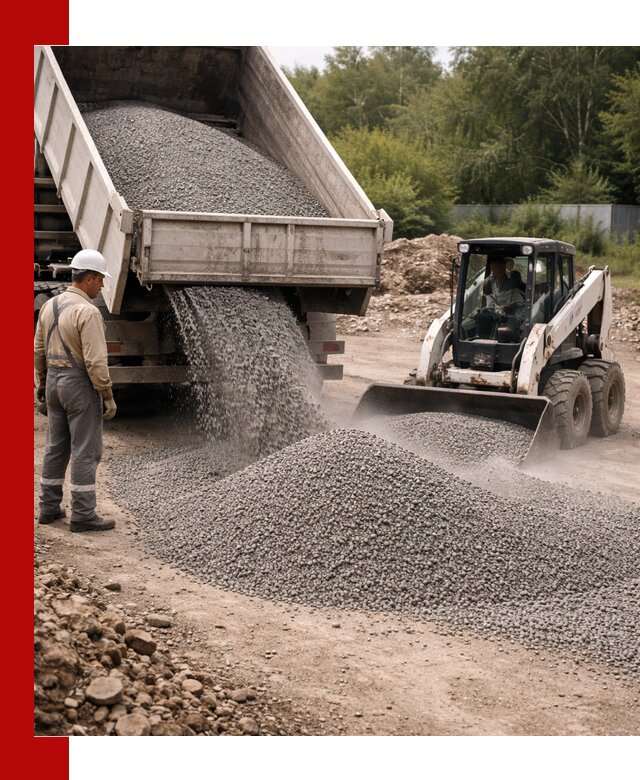 Доставка гравийного отсева 0-5 в Железногорске оптом и в розницу