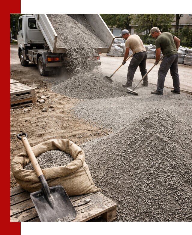 Отсев для тротуарной плитки в Железногорске — доставка и укладка