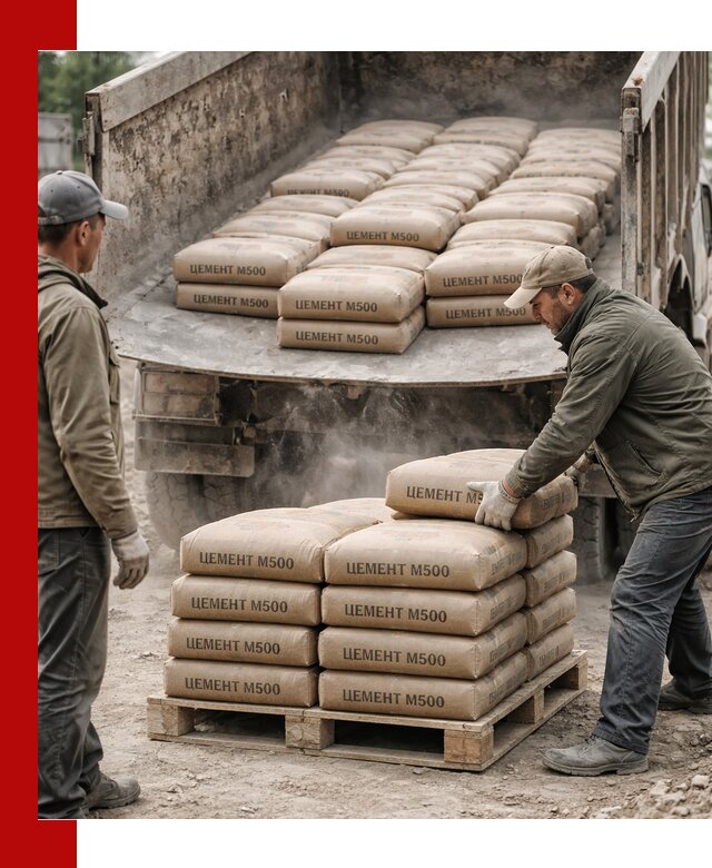 Цемент М500 с доставкой самосвалом в Железногорске