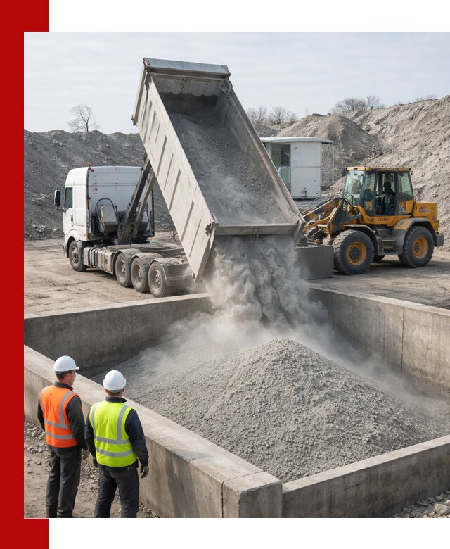 Доставка цемента навалом в Железногорске крупными партиями