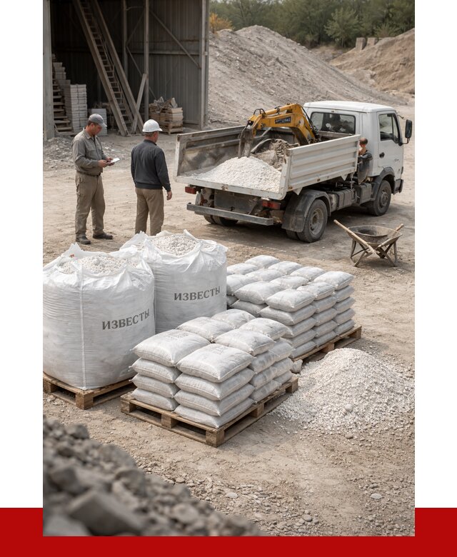 Известь строительная в Железногорске с доставкой от 4293 р. | ПРОНЕРУДЖлк