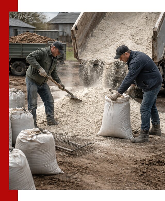 Доставка извести пушонки в Железногорске оптом и мелким оптом