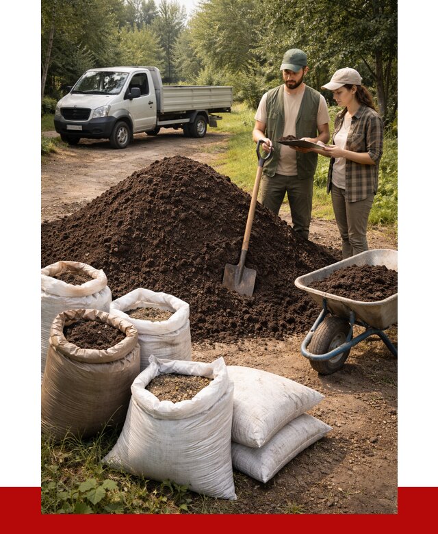 Купить грунт с доставкой в Железногорске от 4599 р. за м3 | ПРОНЕРУДЖлк