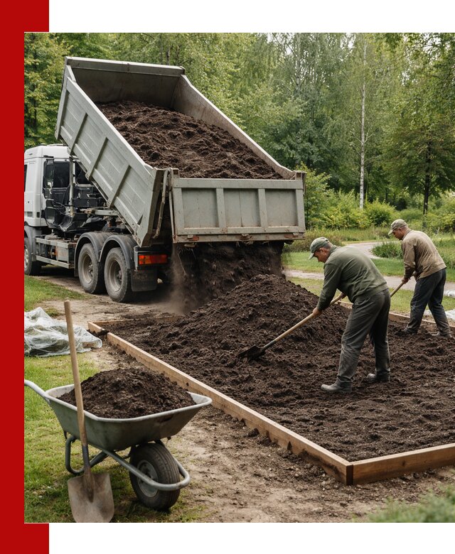 Доставка грунта для озеленения и благоустройства в Железногорске