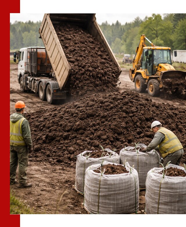 Доставка нейтрального торфа в Железногорске оптом и в розницу