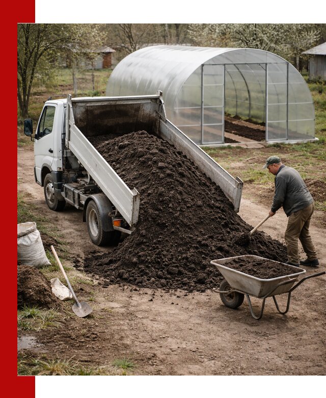 Чернозем для теплицы с доставкой в Железногорске