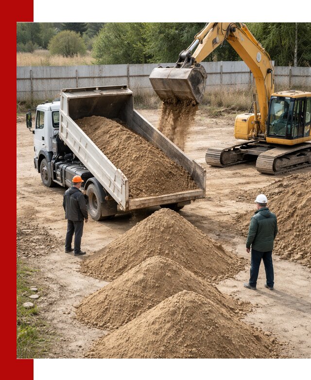 Доставка супеси вагонными и автопартиями в Железногорске