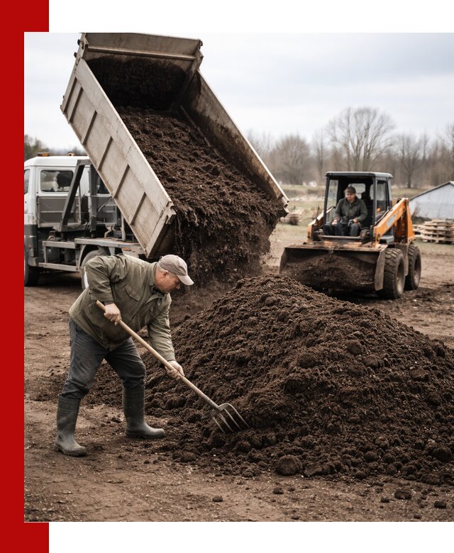 Доставка и продажа перегноя в Железногорске быстро и дешево