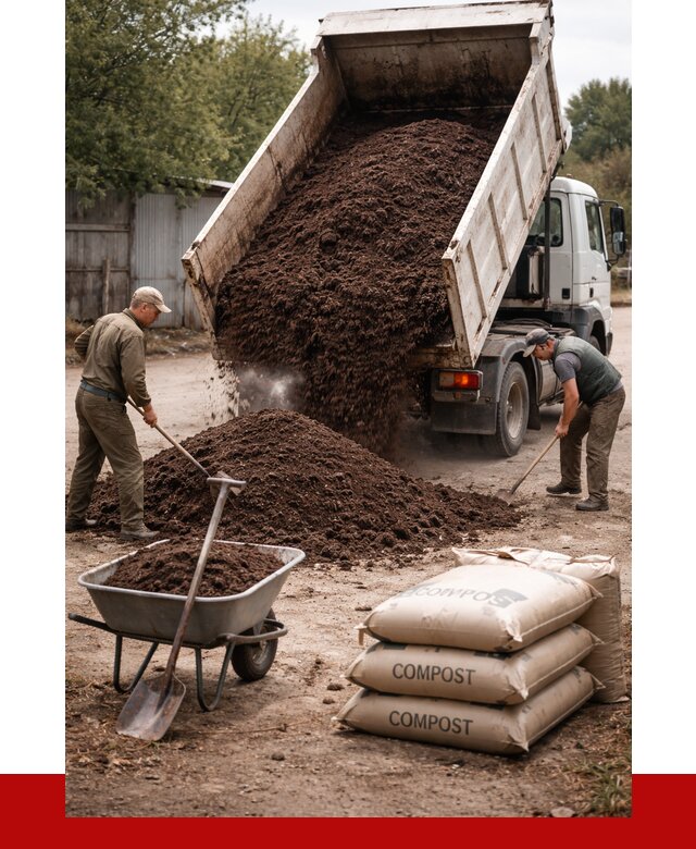 Купить компост в Железногорске от 4293 р. за куб с доставкой | ПРОНЕРУДЖлк