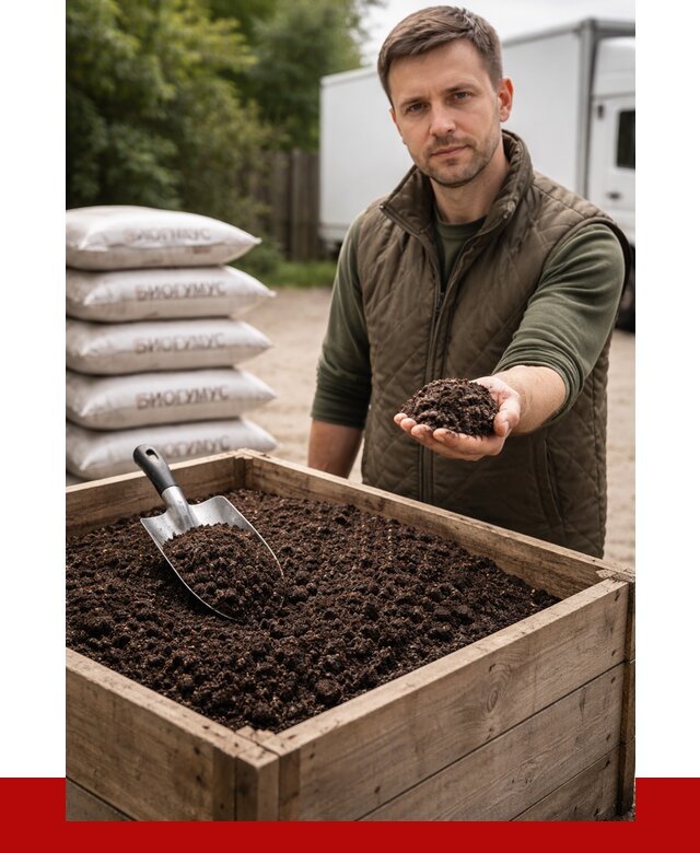 Купить биогумус в Железногорске с доставкой от 8688 р. за куб | ПРОНЕРУДЖлк