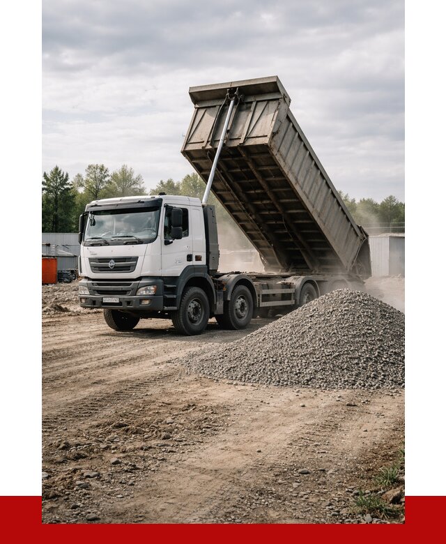 Доставка самосвалом 40 кубов в Железногорске от 9199 р. | ПРОНЕРУДЖлк