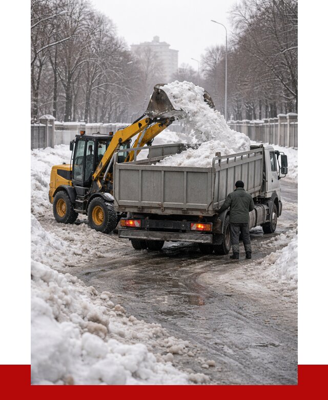 Вывоз снега с погрузкой в Железногорске от 3577 р. ПРОНЕРУДЖлк