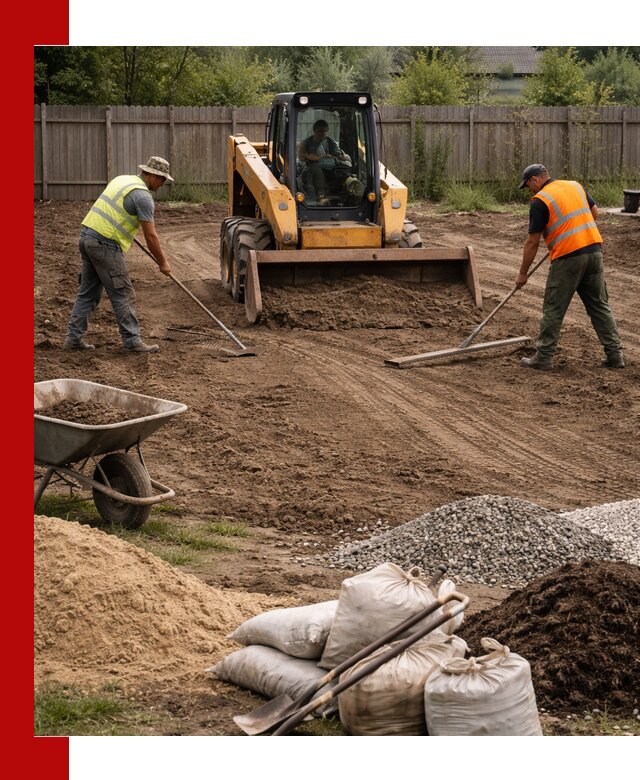Выравнивание участка под строительство и благоустройство в Железногорске