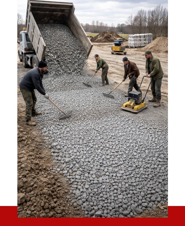 Устройство щебеночной подушки в Железногорске от 4599 р. ПРОНЕРУДЖлк